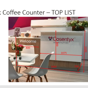 Oak Coffee Counter with Raised Panel - Image 2