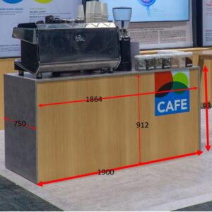 Spring Maple & Concrete Coffee Counter - Image 2