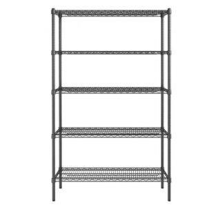 Black 5 Tier Shelf Unit