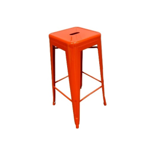 Tolix Bar Stool (Blood Orange)